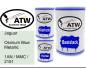 Preview: Jaguar, Osmium Blue Metallic, 1AN / MMC / 2151: 500ml Lackdose + 500ml Klarlack + 250ml Härter - Set, von ATW Autoteile West.
